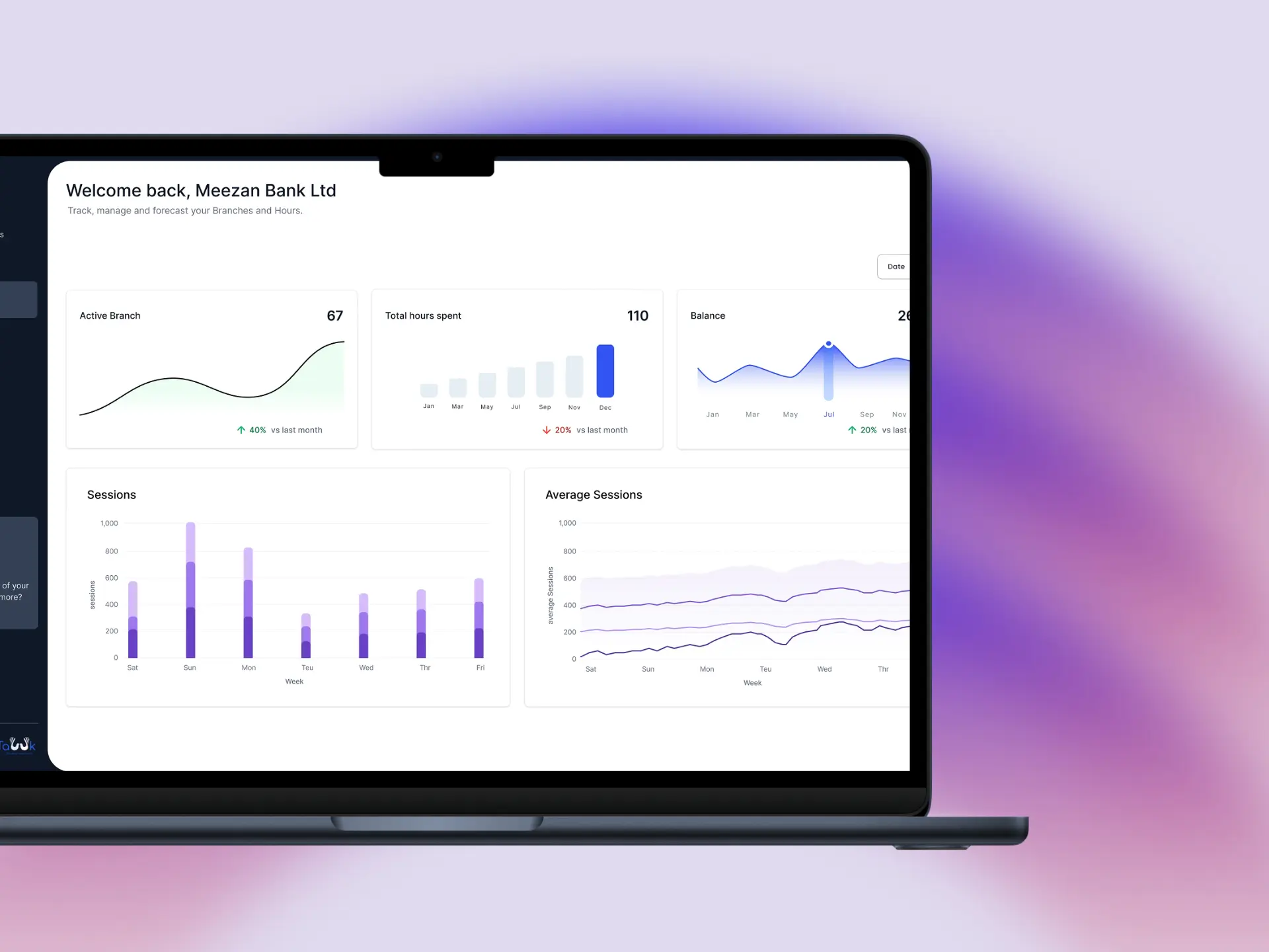 DeafTawk enterprise accessibility dashboard showing real-time sign language interpretation